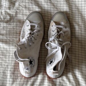 Converse White High-Top Canvas Sneakers